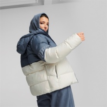 Puma Down Winter Jacket Power Hooded Down Puffer blue/white Women